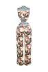 Shaka Denim Floral Contrast Top & Pants SET